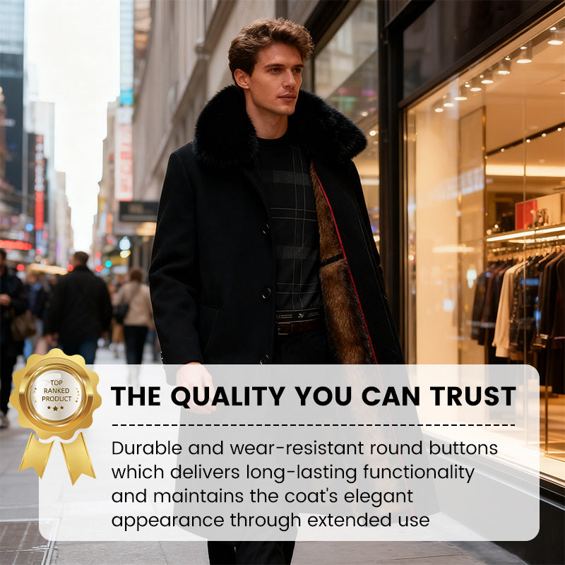 ⏳Zeitlich begrenztes Sonderangebot⏰ Gefütterter Herren-Wintermantel für Business und Freizeit