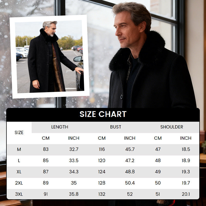 ⏳Zeitlich begrenztes Sonderangebot⏰ Gefütterter Herren-Wintermantel für Business und Freizeit