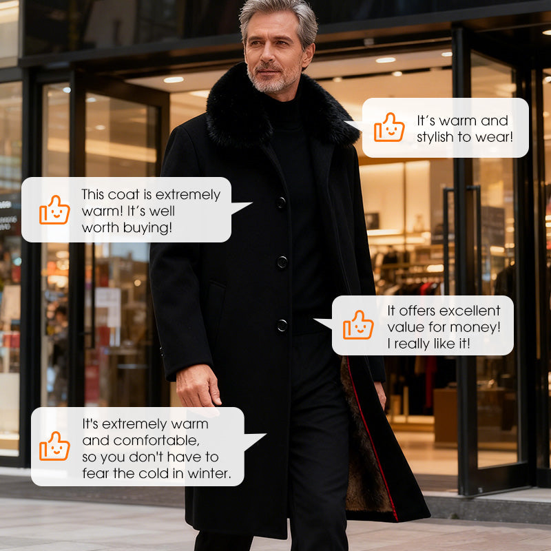 ⏳Zeitlich begrenztes Sonderangebot⏰ Gefütterter Herren-Wintermantel für Business und Freizeit