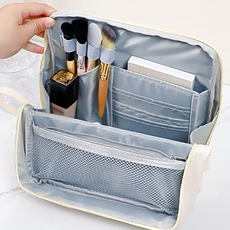 🔥Heißer Verkauf🔥 Stilvolle, unterteilte Kosmetiktasche für unterwegs