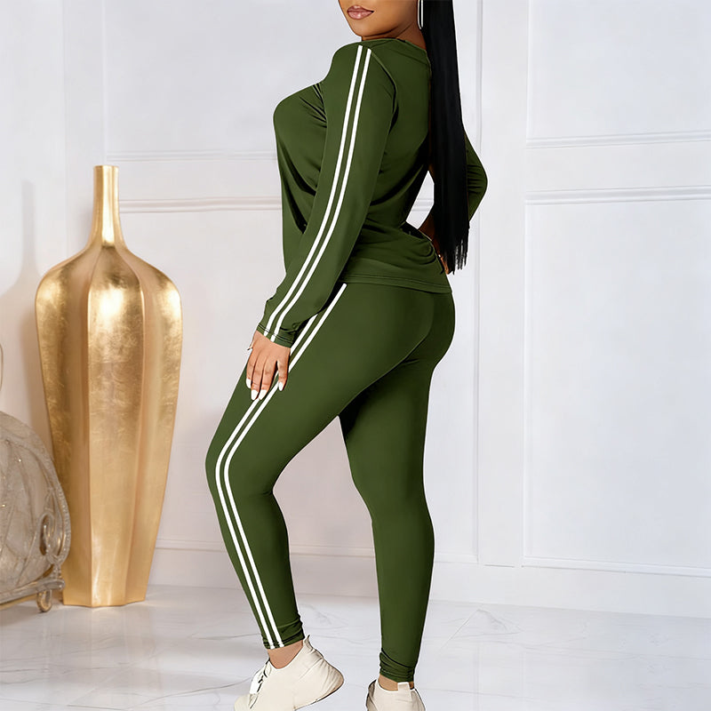 Kuschelwohl™ 2-teiliges Damen-Trainingsanzug-Set mit langen Ärmeln 🎄 Weihnachts-Sale – Komfort & Stil jetzt mit Rabatt