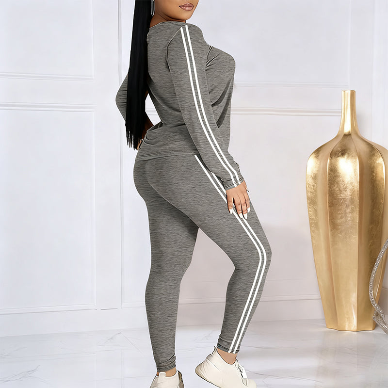 Kuschelwohl™ 2-teiliges Damen-Trainingsanzug-Set mit langen Ärmeln 🎄 Weihnachts-Sale – Komfort & Stil jetzt mit Rabatt