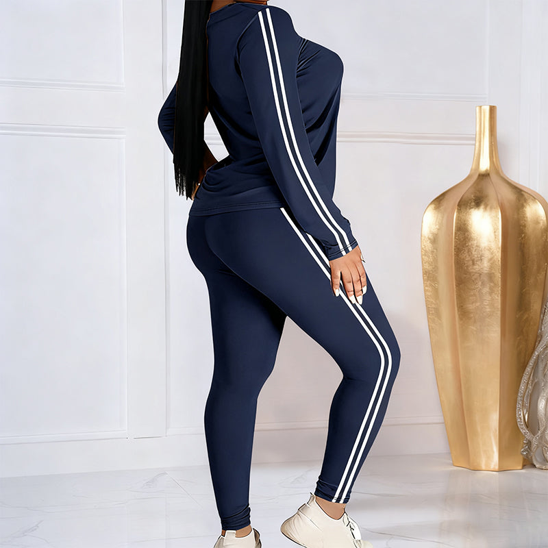 Kuschelwohl™ 2-teiliges Damen-Trainingsanzug-Set mit langen Ärmeln 🎄 Weihnachts-Sale – Komfort & Stil jetzt mit Rabatt