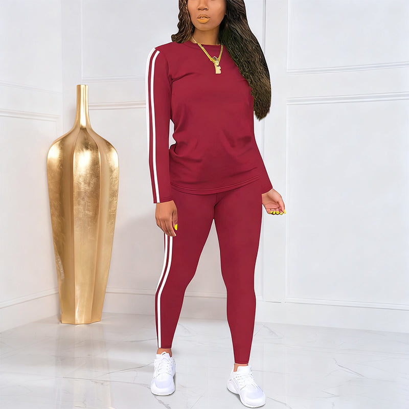 Kuschelwohl™ 2-teiliges Damen-Trainingsanzug-Set mit langen Ärmeln 🎄 Weihnachts-Sale – Komfort & Stil jetzt mit Rabatt