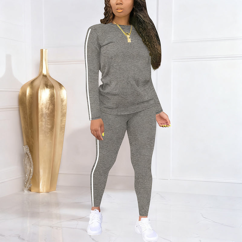 Kuschelwohl™ 2-teiliges Damen-Trainingsanzug-Set mit langen Ärmeln 🎄 Weihnachts-Sale – Komfort & Stil jetzt mit Rabatt
