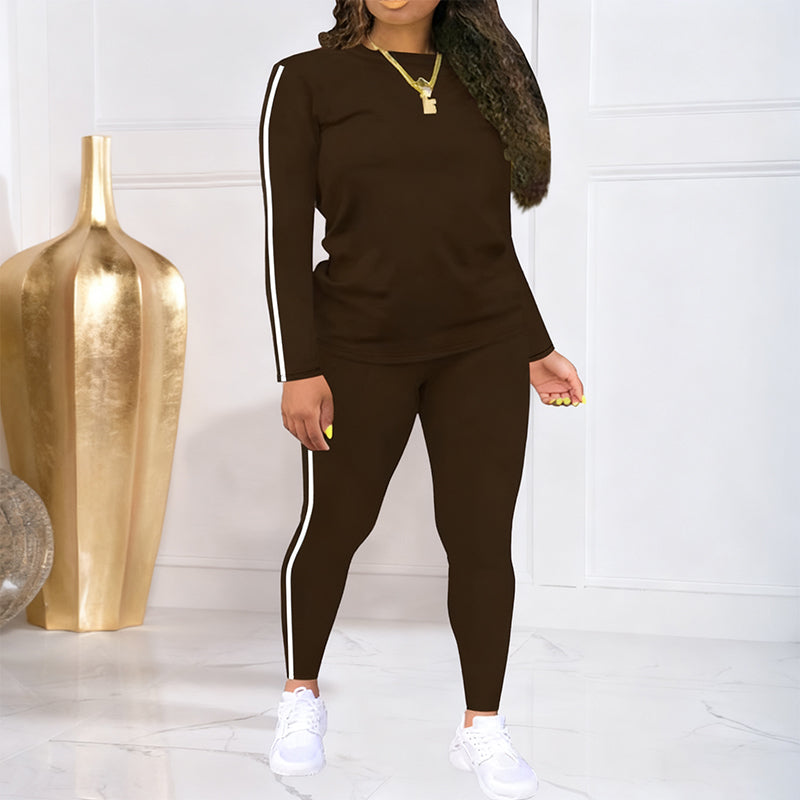 Kuschelwohl™ 2-teiliges Damen-Trainingsanzug-Set mit langen Ärmeln 🎄 Weihnachts-Sale – Komfort & Stil jetzt mit Rabatt