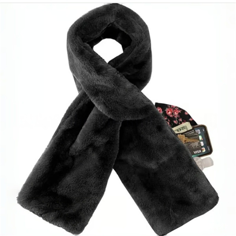 Kuschelwohl™ Kuschelschal mit Geheimtasche – Hautfreundlich, Sicher & Praktisch 🧣🎁 (Weihnachts-Sale)