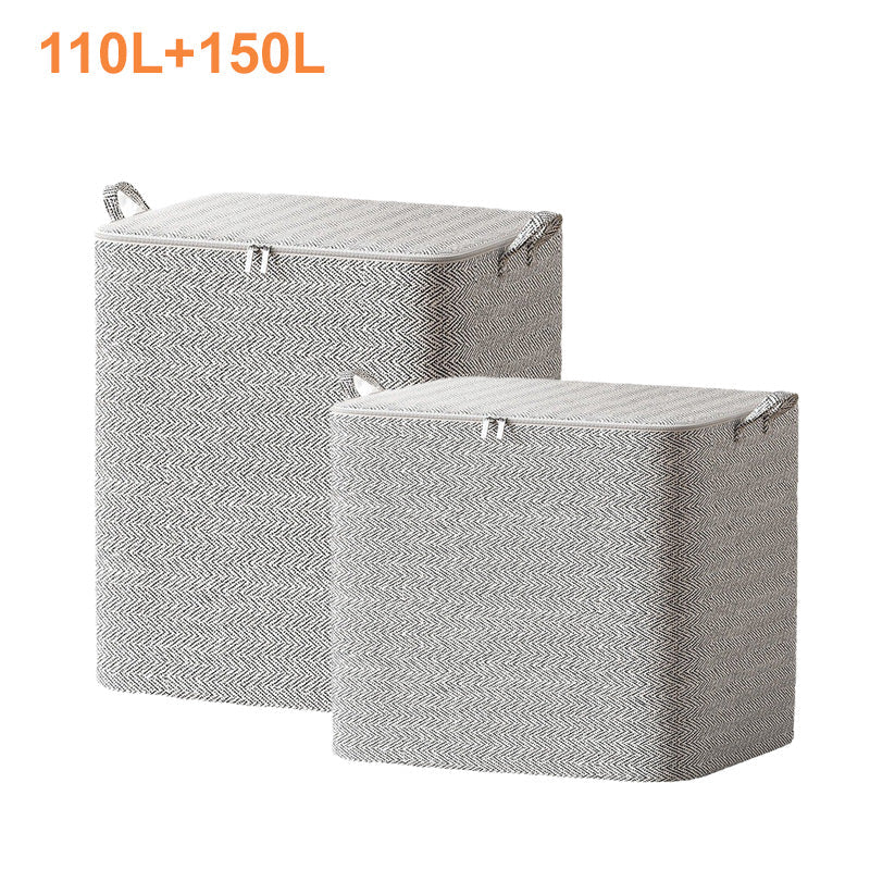 🔔NEUJAHRSANGEBOT: 50 % RABATT🔥 Extra große Aufbewahrungsbox mit Deckel – vielseitig einsetzbar für Kleidung, Decken und Bettwäsche