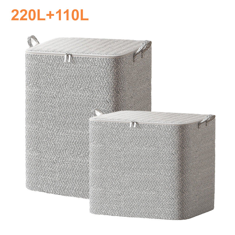 🔔NEUJAHRSANGEBOT: 50 % RABATT🔥 Extra große Aufbewahrungsbox mit Deckel – vielseitig einsetzbar für Kleidung, Decken und Bettwäsche