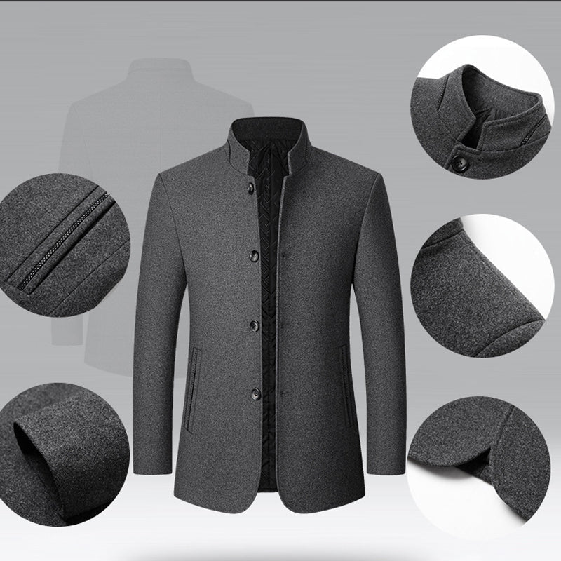 🔥Solange der Vorrat reicht 50 % Rabatt!🎉Klassische Herren Jacke mit Stehkragen