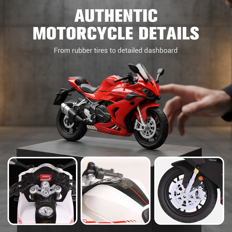 Kuschelwohl 1:12 Motorradmodell – Detailreiches Sammlerstück, Weihnachts-Special 🎄🎁