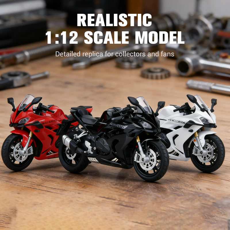 Kuschelwohl 1:12 Motorradmodell – Detailreiches Sammlerstück, Weihnachts-Special 🎄🎁