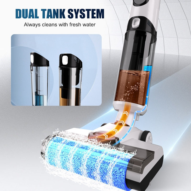 Neujahrs-Sonderangebot 2026🚀Nass- und Trockenstaubsauger mit Selbstreinigungsfunktion ⚡ Kabelloser All-in-One Bodenreiniger für Hartböden 🏠 Leicht & Effizient: Entfernt Tierhaare und Krümel mühelos 🐾🧹