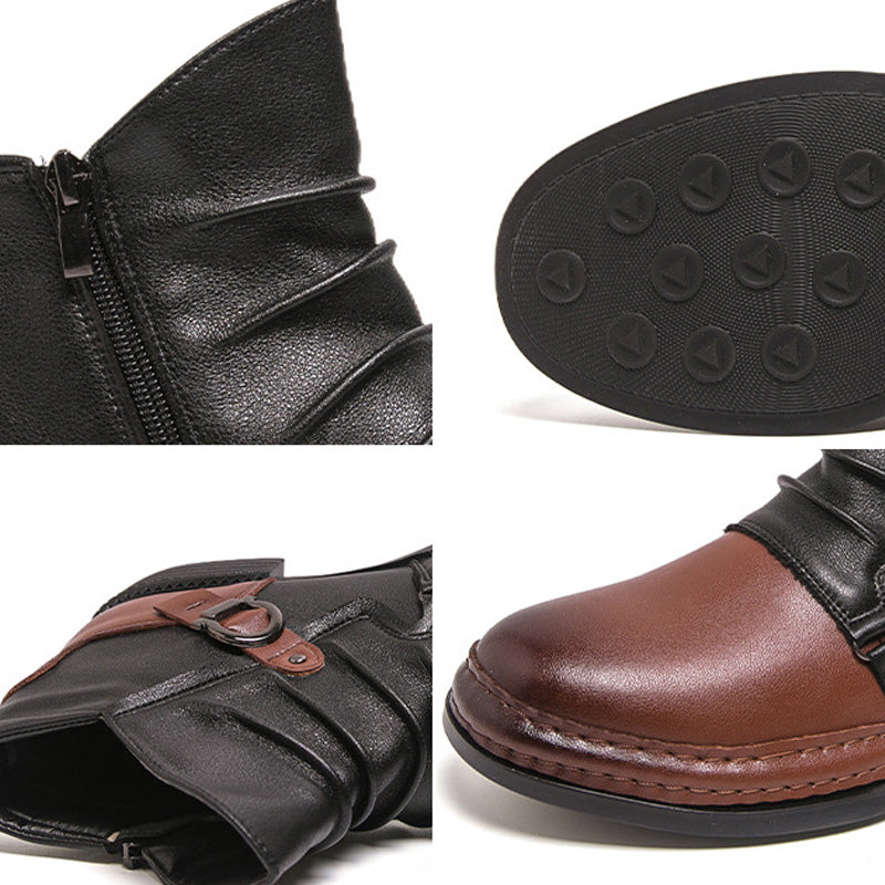 ⏳Nur für kurze Zeit 50 % Rabatt⏰ Herren-Ankle-Boots aus echtem Leder👞