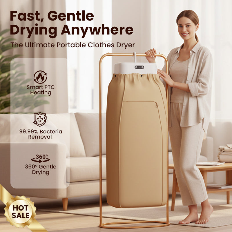 ⏳Zeitlich begrenztes Angebot: 25 Einheiten mit 67 % ⏰Rabatt Tragbarer 600-W-PTC-Heizungs-Wäschetrockner💥