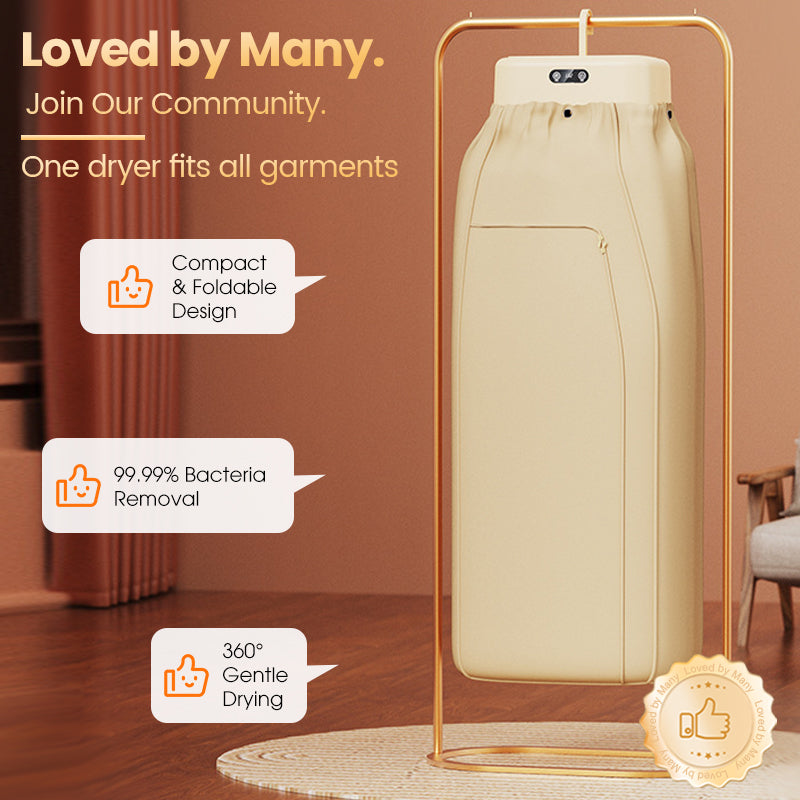 ⏳Zeitlich begrenztes Angebot: 25 Einheiten mit 67 % ⏰Rabatt Tragbarer 600-W-PTC-Heizungs-Wäschetrockner💥