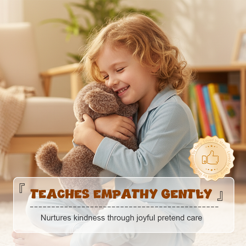 Interaktives Plüschtier mit Lauf- und Bellfunktion