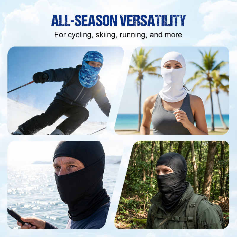 Atmungsaktive Sturmhaube zum Radfahren