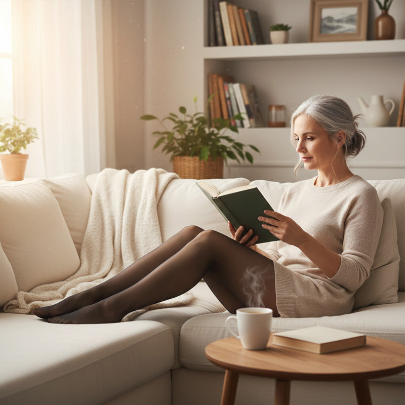 Vorteilspaket: 8D Oil-Sheen Rose Spitzenstrümpfe