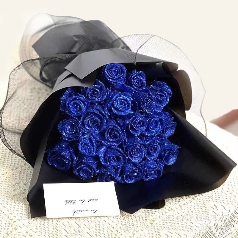 🌹 🌹 🌹 Glitzernder Strauß künstlicher Rosen