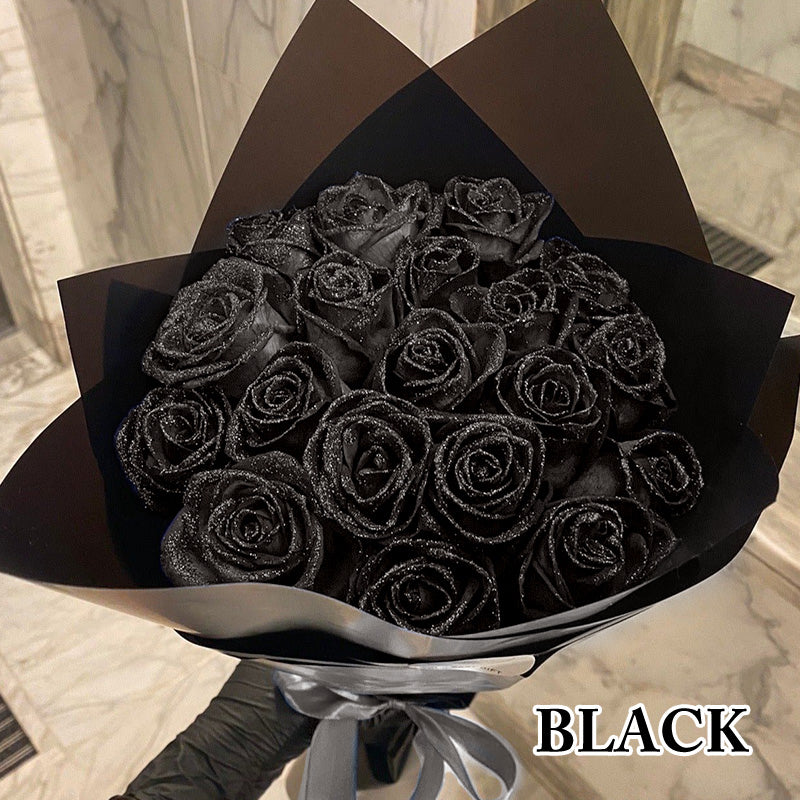 🌹 🌹 🌹 Glitzernder Strauß künstlicher Rosen