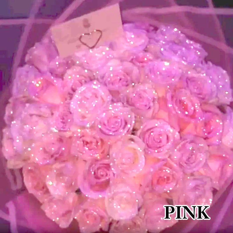 🌹 🌹 🌹 Glitzernder Strauß künstlicher Rosen