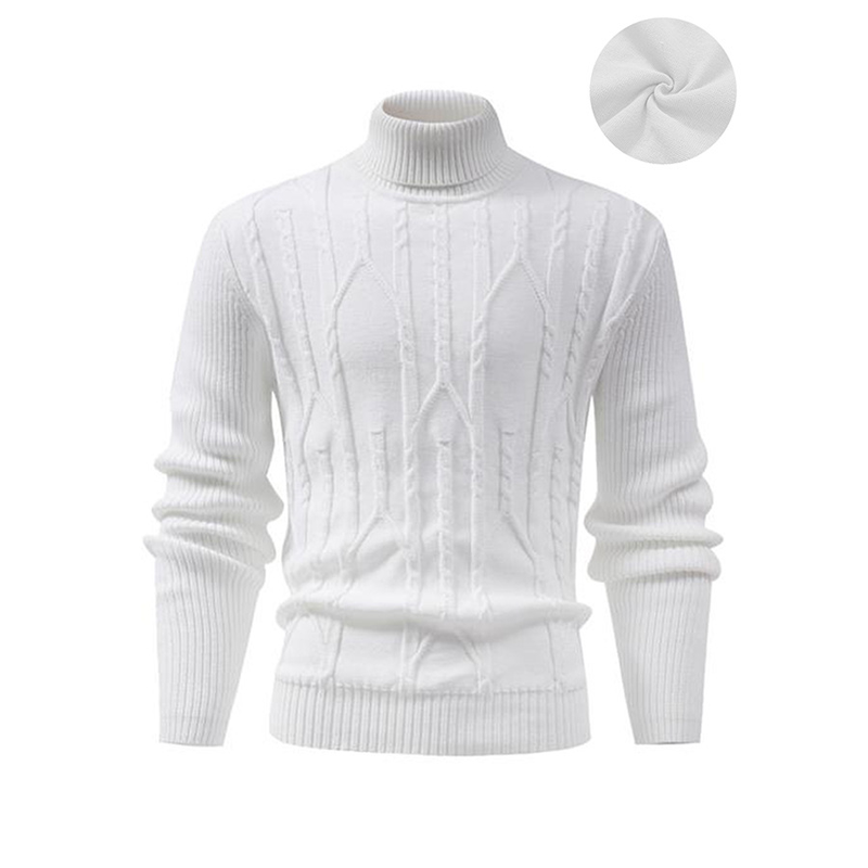 🔥Solange der Vorrat reicht 40 % Rabatt!🎉Herren-Pullover mit Rollkragen und Zopfmuster