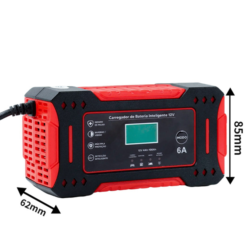 🎉 Neujahrsgeschenk – 50% RABATT!🔋Intelligenter Auto- und Motorradlader , 12V Slim Ladegerät (6A + Pulsreparatur) – Kompatibel mit Auto/Motorrad/E-Bike: Sicher & Langlebig!
