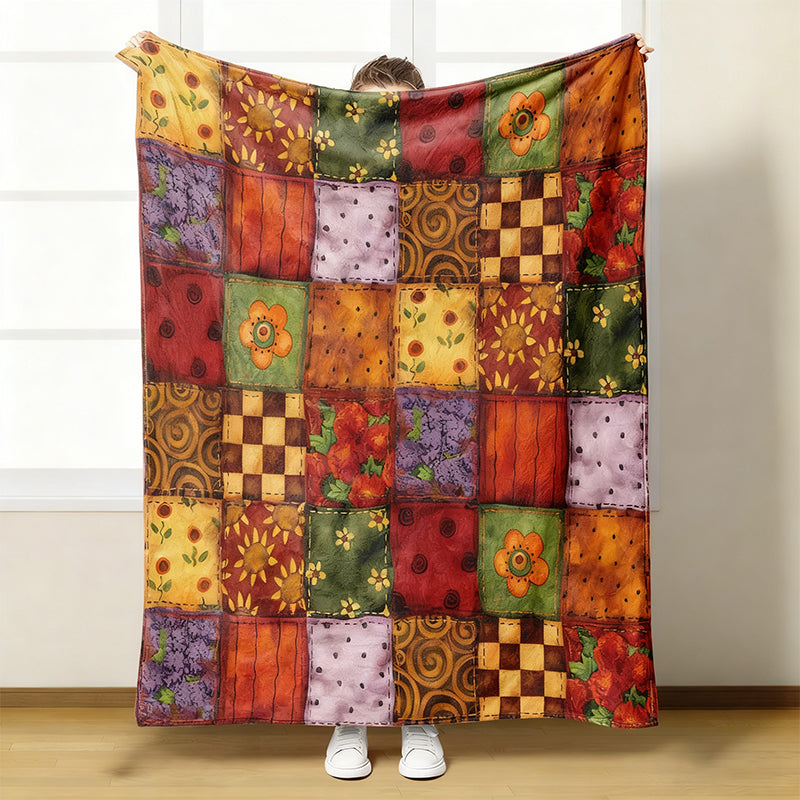🔥2026 Neuheiten, 50 % Rabatt!🎉Kuschelige und weiche Flanelldecke mit Blumenmuster