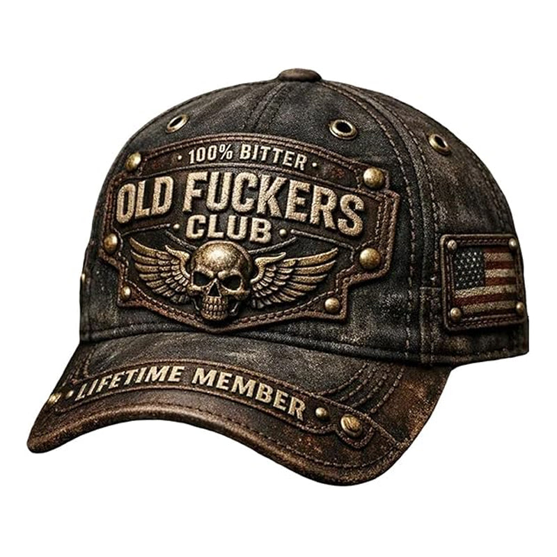 Old Fuckers Club Vintage bestickte Kappe
