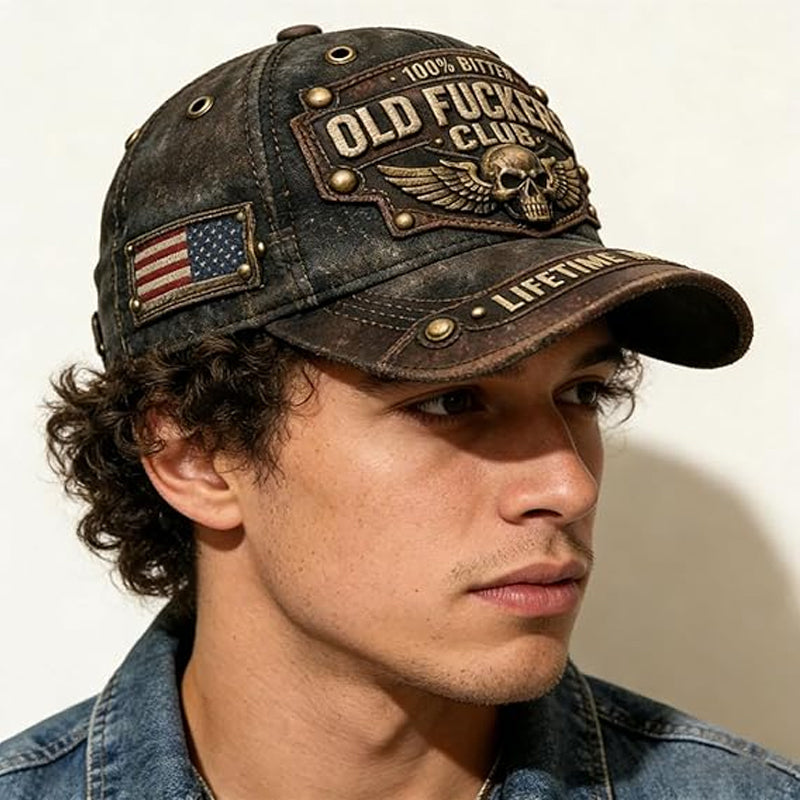 Old Fuckers Club Vintage bestickte Kappe