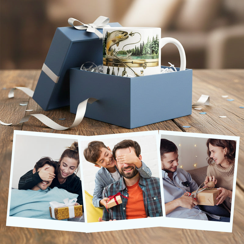 ⚡⚡Keramik-Kaffeebecher mit Angelmotiv