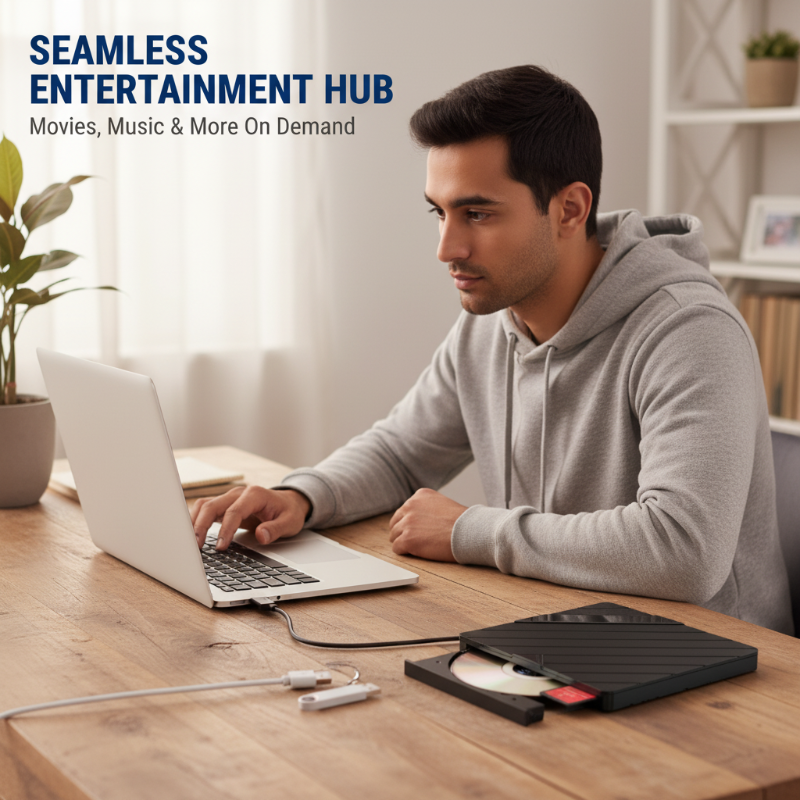 Externes CD/DVD-Laufwerksgehäuse mit USB 3.0 RGB-Beleuchtung – Multifunktional Kabellos ordentlich! 💻✨