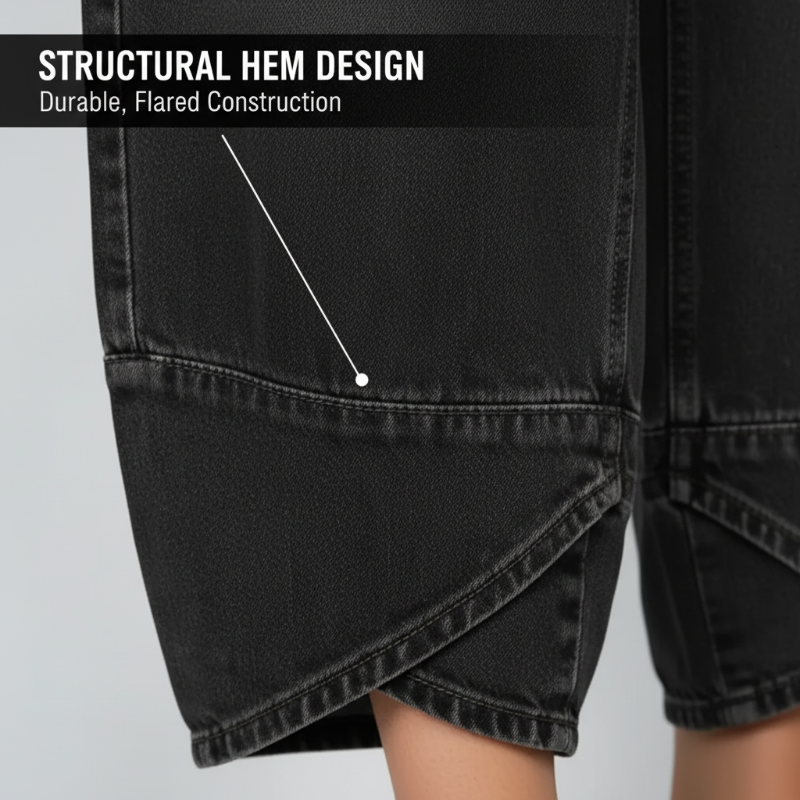 🔥2026 Hot Sale🔥 Lässige, verkürzte Jeans mit weitem Bein für Damen