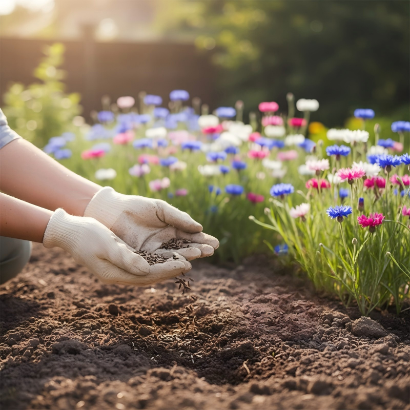 🌼 Ganzjährig blühende Kornblumensamen für die Echte 🏡✨