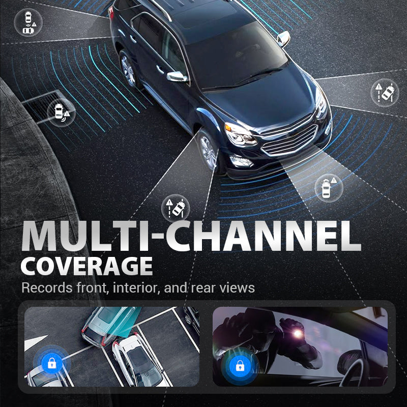 📢📢60 %  RABATT !! ⏰4-Kanal-Dashcam mit WLAN und Nachtsichtfunktion🚗💡