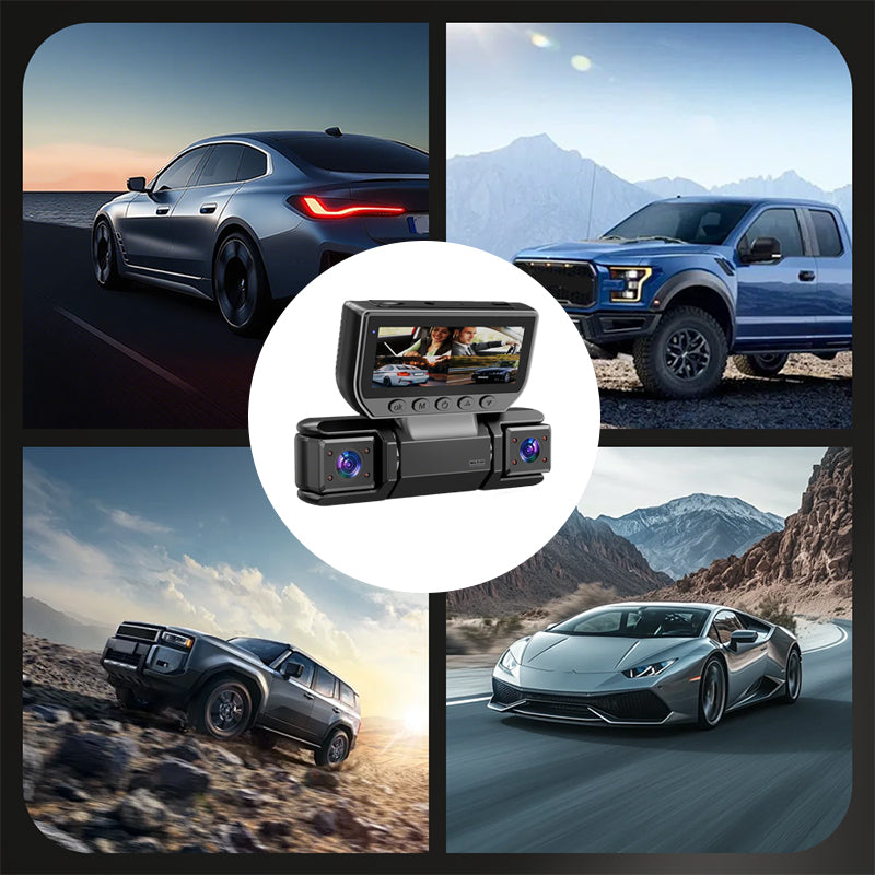 📢📢60 %  RABATT !! ⏰4-Kanal-Dashcam mit WLAN und Nachtsichtfunktion🚗💡