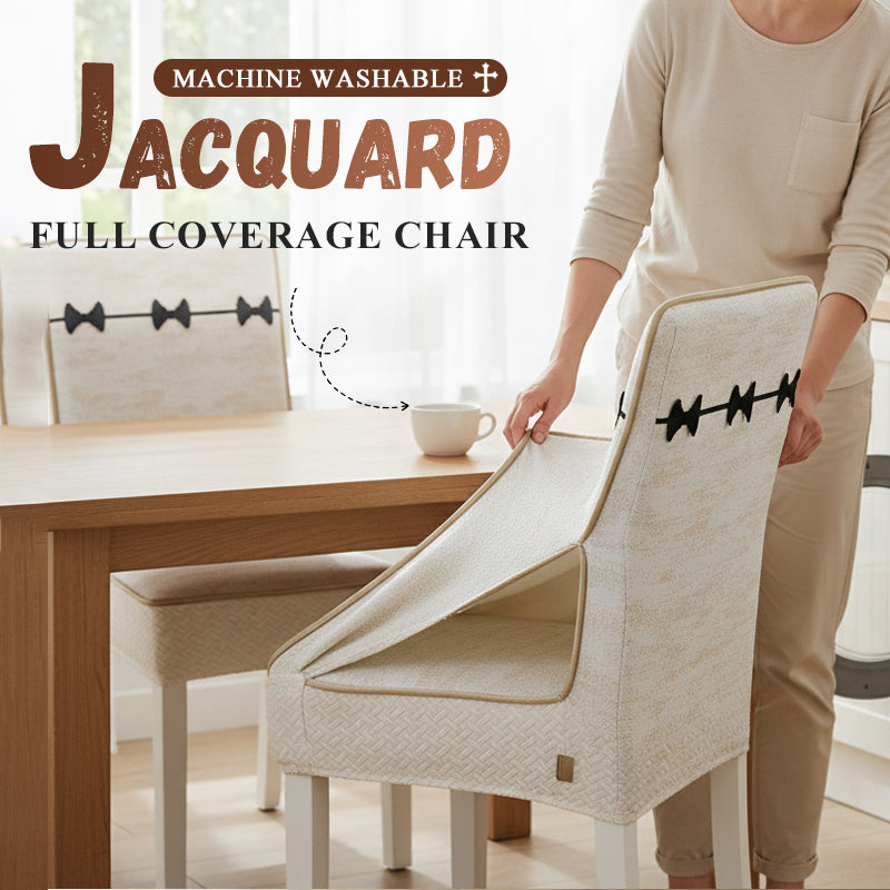 🏠✨Vollabdeckende Stuhldecke mit elegantem Jacquard