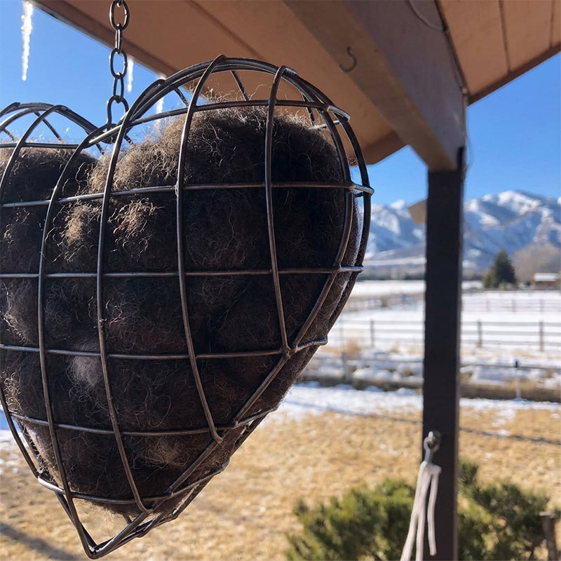 🐦🌱 Handgefertigtes Vogelnestherz aus Alpakafasern❤️