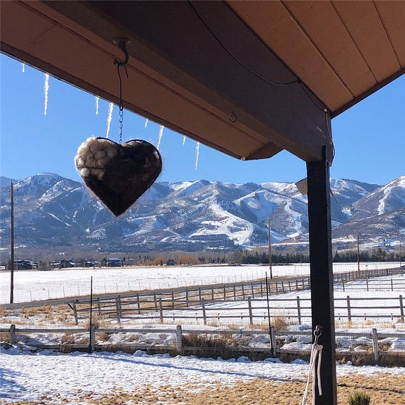 🐦🌱 Handgefertigtes Vogelnestherz aus Alpakafasern❤️