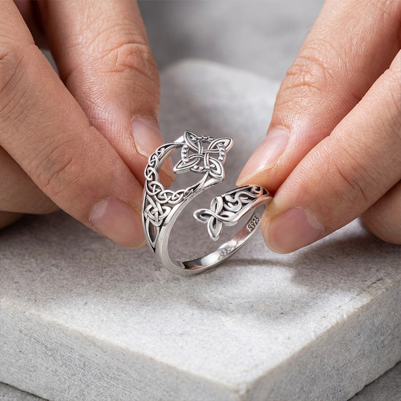 🔮 50% RABATT! ✨ Keltischer Trinitätsring – Vintage Design, Mystische Symbolik & Zeitlose Eleganz als Schmuckstück 💍