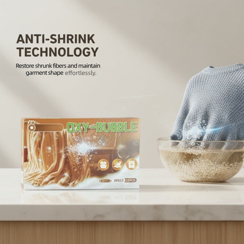 ⚗️ Anti-Schrumpf Pullover-Tabletten – Schützt die Form, Macht Weich & Farbschonend 🧺