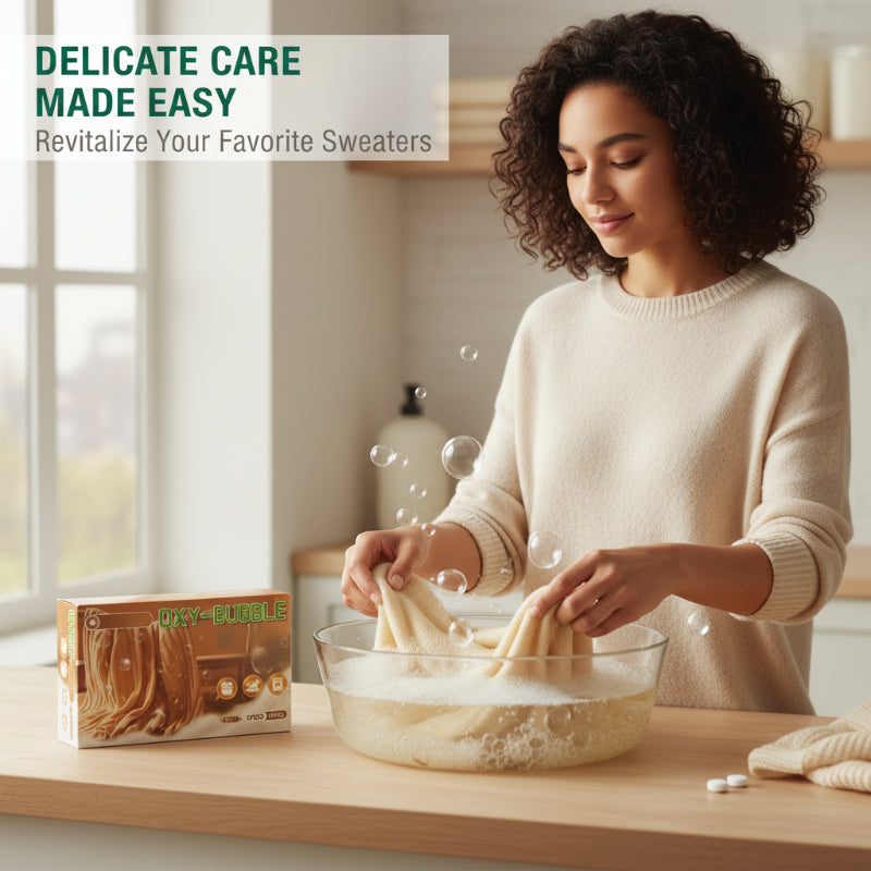 ⚗️ Anti-Schrumpf Pullover-Tabletten – Schützt die Form, Macht Weich & Farbschonend 🧺