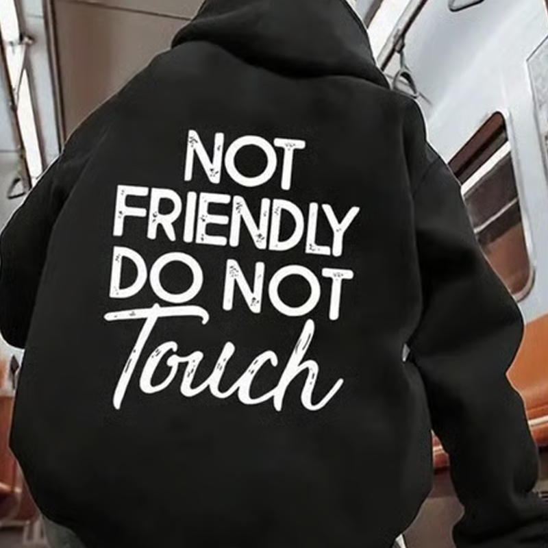 🏆NEUJAHRSANGEBOT 50% RABATT🖤 Hoodies mit dem Aufdruck "Nicht freundlich – Nicht anfassen"