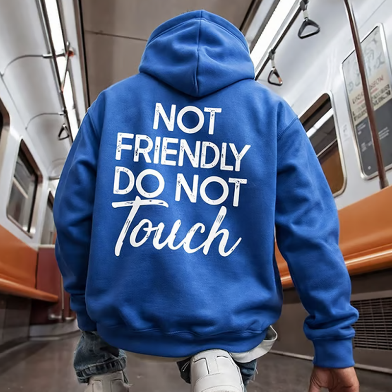 🏆NEUJAHRSANGEBOT 50% RABATT🖤 Hoodies mit dem Aufdruck "Nicht freundlich – Nicht anfassen"