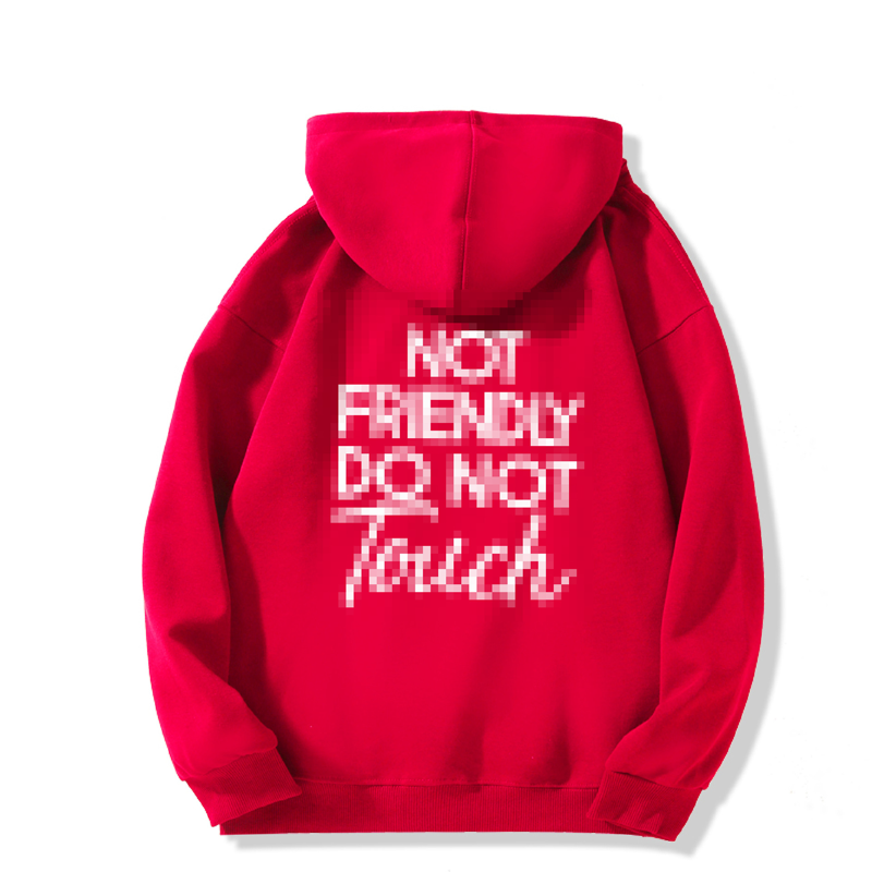 🏆NEUJAHRSANGEBOT 50% RABATT🖤 Hoodies mit dem Aufdruck "Nicht freundlich – Nicht anfassen"