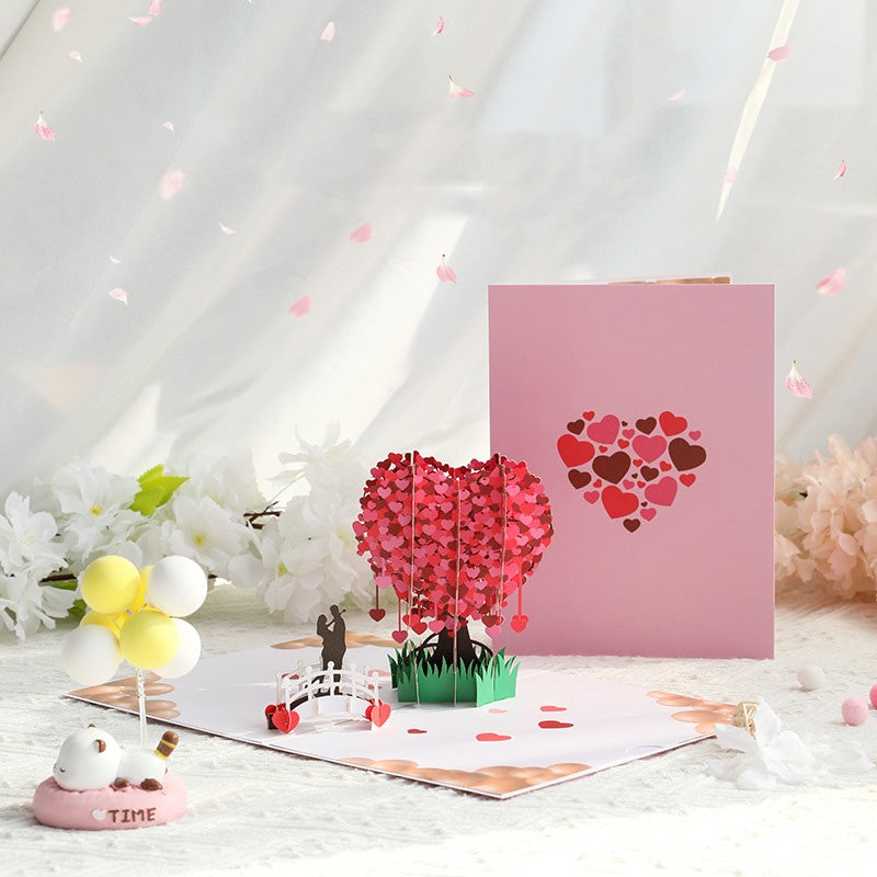 🎁Valentinstagsangebot: 60 % Rabatt💓3D-Pop-Up-Herzbaum-Grußkarte