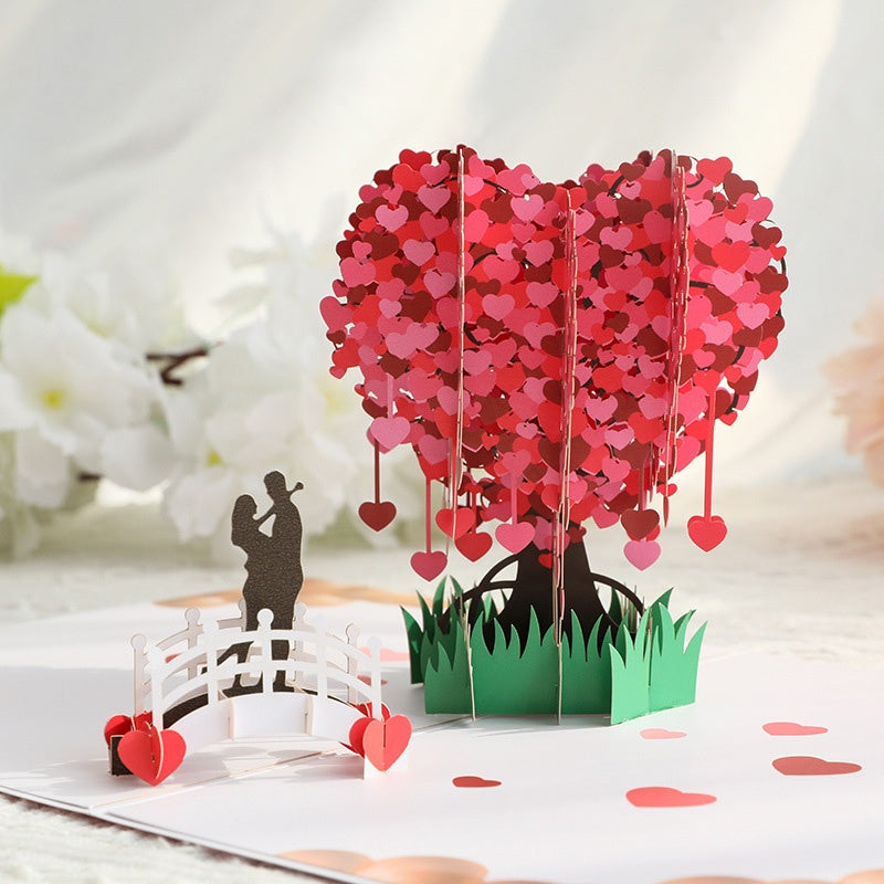 🎁Valentinstagsangebot: 60 % Rabatt💓3D-Pop-Up-Herzbaum-Grußkarte