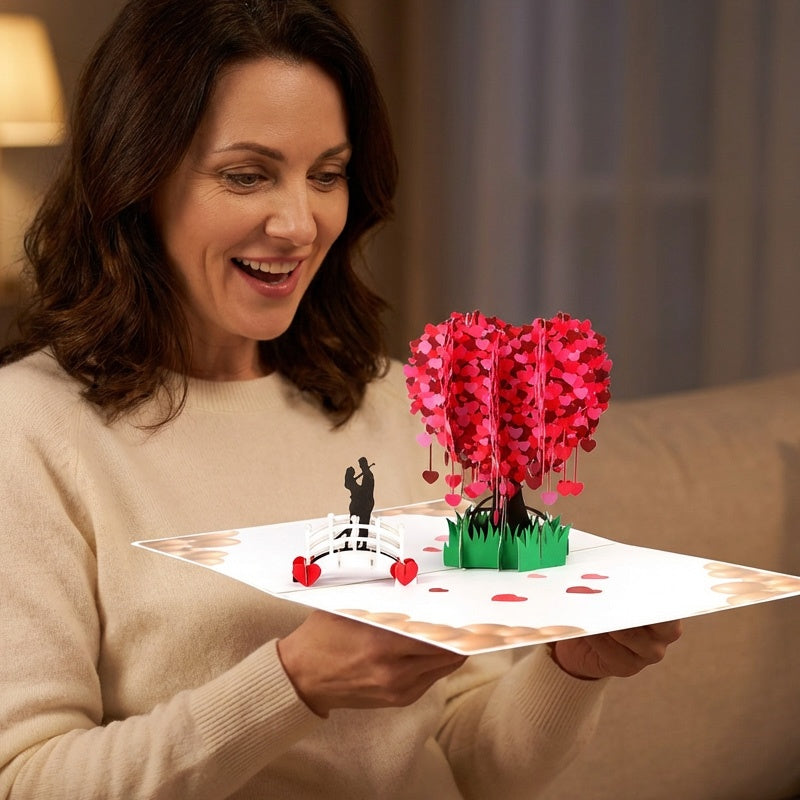 🎁Valentinstagsangebot: 60 % Rabatt💓3D-Pop-Up-Herzbaum-Grußkarte