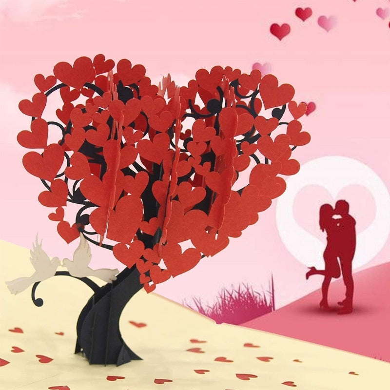 🎁Valentinstagsangebot: 60 % Rabatt💓3D-Pop-Up-Herzbaum-Grußkarte